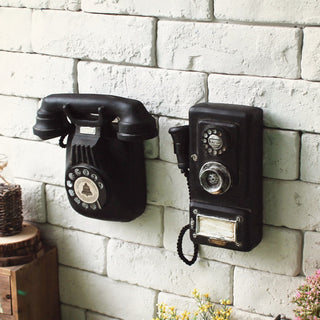 Retro Old Craft Ornaments Wall-mounted Telephone