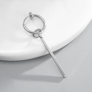 Titanium Steel Hoop Earrings Men And Women