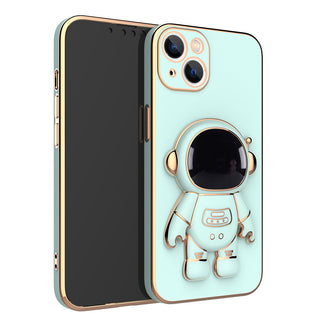 IPHONE 3D Astronaut Phone Case Anti-Drop Electroplating Bracket