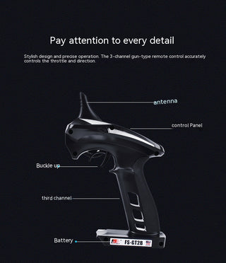 GT2B 3-way Remote Control With Receiver Lithium Battery Complete Set