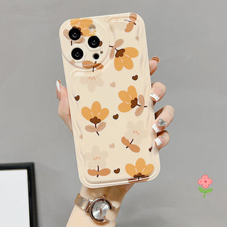 IPHONE Autumn Leaves And Flowers With Bow Silk Scarf Phone Cases