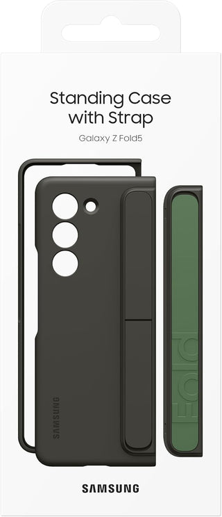 Samsung Galaxy Z Fold5 Standing Case with Strap, Graphite