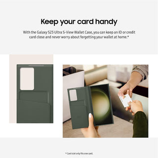 Samsung Galaxy S23 Ultra View Wallet Case, Black EF-ZS918CBEGUS,