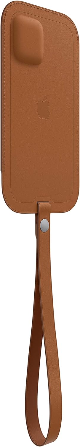 Apple Leather Sleeve with MagSafe (for iPhone 12, 12 Pro) - Saddle Brown