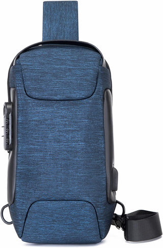 Crossbody Sling Bag, VUCATIN Body Chest Shoulder Bag for Men Women Casual Shoulder Backpack Bag, Waterproof Leather Chest Casual Daypack with Usb Charging Port for Travel Hiking