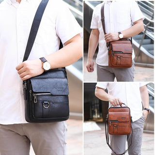 Crossbody Sling Bag, VUCATIN Body Chest Shoulder Bag for Men Women Casual Shoulder Backpack Bag, Waterproof Leather Chest Casual Daypack with Usb Charging Port for Travel Hiking