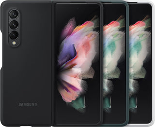 Samsung Electronics Galaxy Z Fold 3 Phone Case, Silicone Protective Cover, Heavy Duty, Shockproof Smartphone Protector, Us Version, Black,Ef-Pf926Tbegus