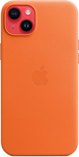 Apple iPhone 14 Plus Leather Case with MagSafe - Orange