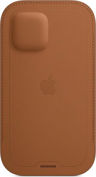 Apple Leather Sleeve with MagSafe (for iPhone 12, 12 Pro) - Saddle Brown