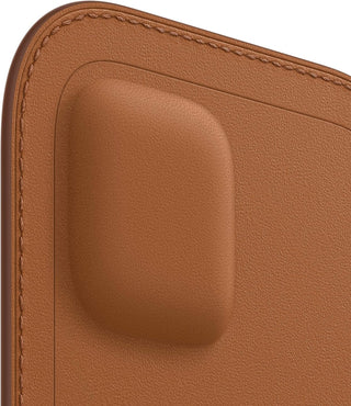 Apple Leather Sleeve with MagSafe (for iPhone 12, 12 Pro) - Saddle Brown